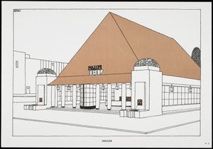 Halles, de Une Cité Moderne, Dessins de Rob Mallet-Stevens Architecte, 1987 (publié)