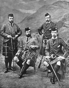 Les quatre fils de la reine Victoria à Abergeldie - Robert Milne