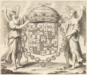 Armoiries de Charles II, Duc de Mantoue - Robert Nanteuil