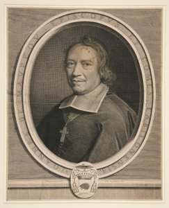 Portrait de Jean de Maupeou, évêque et comte de Châlons-sur-Saône - Robert Nanteuil