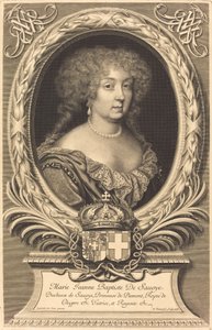 Marie-Jeanne-Baptiste, Duchesse de Savoie - Robert Nanteuil after Laurent Dufour