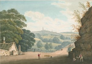 Wolverhampton - Vue lointaine de Tettenhall: aquarelle, 1837