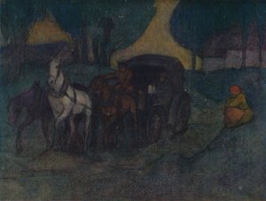 Une route de campagne en Pologne - Robert Polhill Bevan