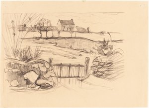 Porte de la ferme, Pont-Aven - Robert Polhill Bevan