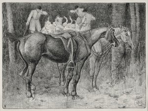Scène de chasse - Robert Polhill Bevan