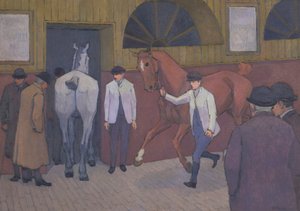 Le marché aux chevaux - Robert Polhill Bevan