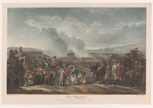 George III inspectant ses troupes à Blackheath - Robert Pollard (I)