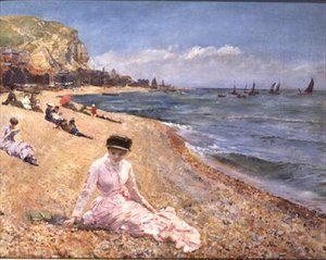 Fille sur une plage - Robert Ponsonby Staples