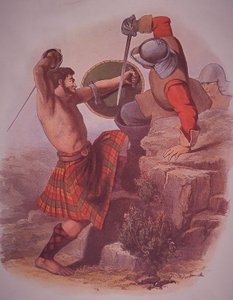 Guerrier des Highlands du clan MacMillan - Robert Ronald (after) McIan