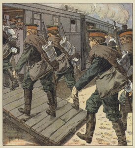 Embarquement des troupes russes - Robert Salles