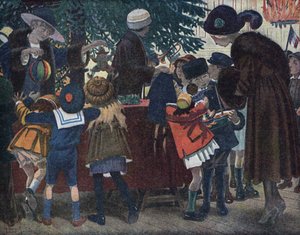 Le sapin de Noël des Lorrains Alsaciens : des enfants d