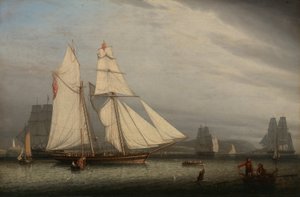 Scène portuaire - Robert Salmon
