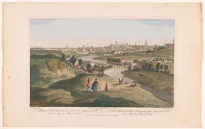 Vue de la ville de Dublin depuis Phoenix Park