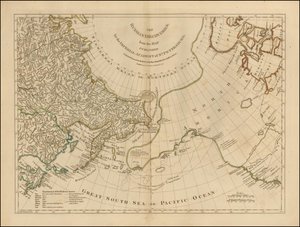 Carte de 1775 - Les découvertes russes, d