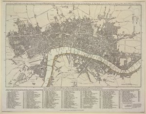 Plan de Londres, Westminster et Southwark - Robert Sayer