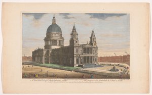 Vue de la cathédrale Saint-Paul de Londres depuis le nord-ouest - Robert Sayer