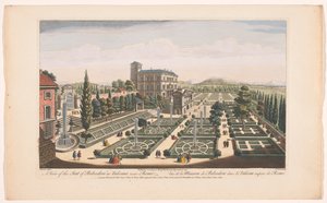 Vue des Jardins du Vatican à la Cité du Vatican - Robert Sayer