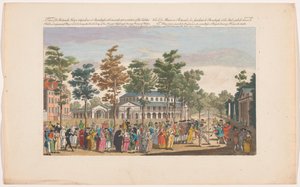 Vue de la Rotonde dans les jardins de Ranelagh à Londres avec un bal masqué pour l