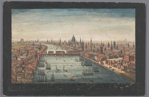 Vue générale de la ville de Londres, près de la rivière Thames. Londres - Robert Sayer