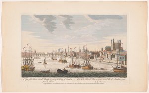 Vue de la ville de Londres depuis la Tamise