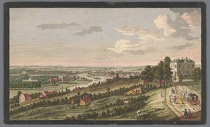 Gezicht op de stad Richmond aan de rivier de Theems - Robert Sayer