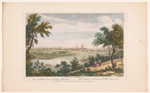 Vue de la ville de Worcester - Robert Sayer
