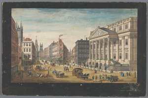 Vue du Mansion House à Londres (série: Londres)