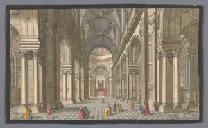 Vue intérieure de la cathédrale Saint-Paul à Londres