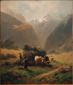 Récolte de foin en haute montagne - Robert Schietzold