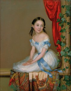 Fille avec une écharpe en cachemire Portrait de la princesse Abamelek-Lazareva