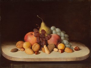 Nature morte avec fruits et noix, 1848 - Robert Seldon Duncanson