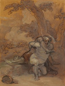 Falstaff traînant le corps de Hotspur