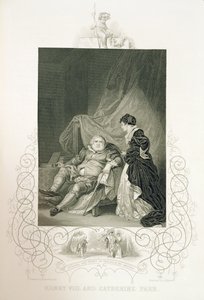 Henri VIII et Catherine Parr, dans la pièce Henry VIII ou 
