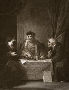 Henri VII avec Empson et Dudley, gravé par Worthington, illustration de 