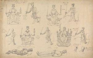 Études de figures et de sceaux de l