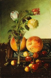 Roses, pêches et cerises - Robert Spear Dunning