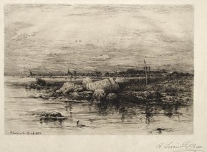 Embouchure de la rivière Apponaganasett, 1883