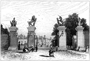 Entrée du palais de Hampton Court, 1880 - Robert Taylor Pritchett