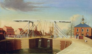 Vue est du pont et du nouveau quai à Kingston upon Hull - Robert Thew