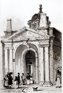 Entrée de Montague House - Robert Thomas Landells
