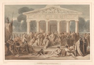 Hypatie enseignant à Alexandrie - Robert Trewick Bone