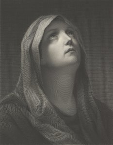 Tête de la Vierge regardant vers la droite, d