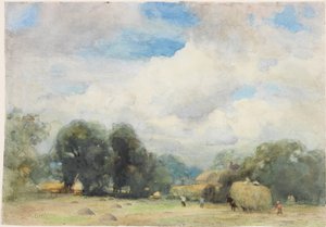 Fenaison dans le Herefordshire - Robert W. Little