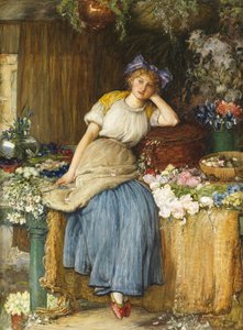 La jeune fille alsacienne aux fleurs - Robert Walker Macbeth