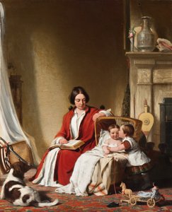 Mme Bradford Ripley Alden et ses enfants - Robert Walter Weir