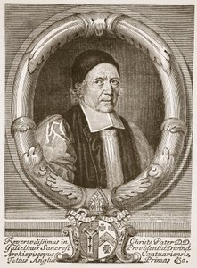 William Sancroft, archevêque de Canterbury, illustration de 