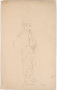 Mendiant avec un sac sur le dos - Robert Wilhelm Ekman