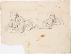 Garçon couché sur le ventre - Robert Wilhelm Ekman