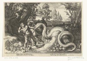 Compagnons de Cadmus dévorés par un dragon - Robert de Baudous