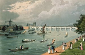 Vue du Pont de Waterloo, pub. 1820 par Colnaghi et Co.